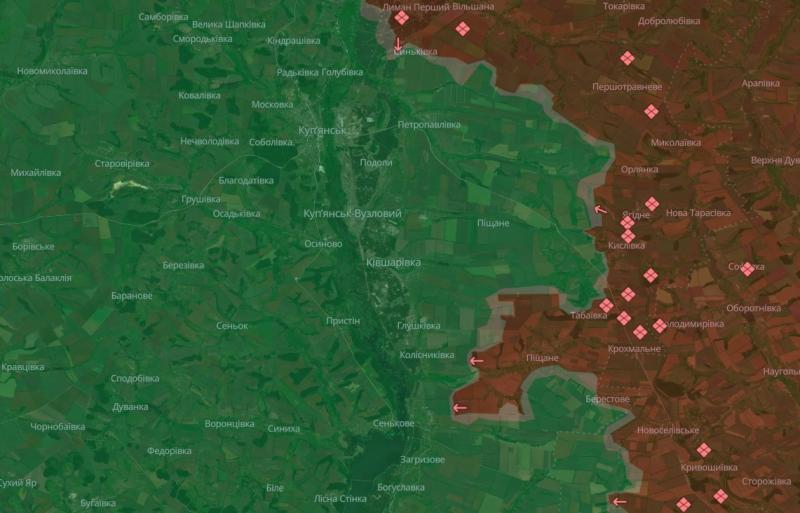 Окупаційні сили просуваються на південь від Куп'янська, - повідомляє DeepState | Еспресо.