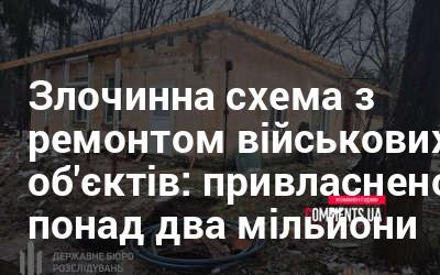 Кримінальна схема, пов'язана з ремонтом військових споруд: вкрадено понад два мільйони гривень.